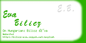 eva bilicz business card